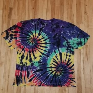 Size 4xl bright rainbow tie dye shirt